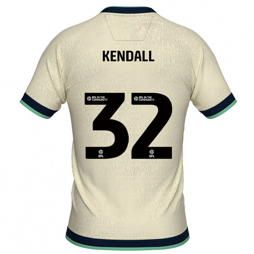 Danxen Hombre Camiseta Sheldon Kendall #32 Champán Azul Marino 2ª Equipación 2025/26 La Camisa