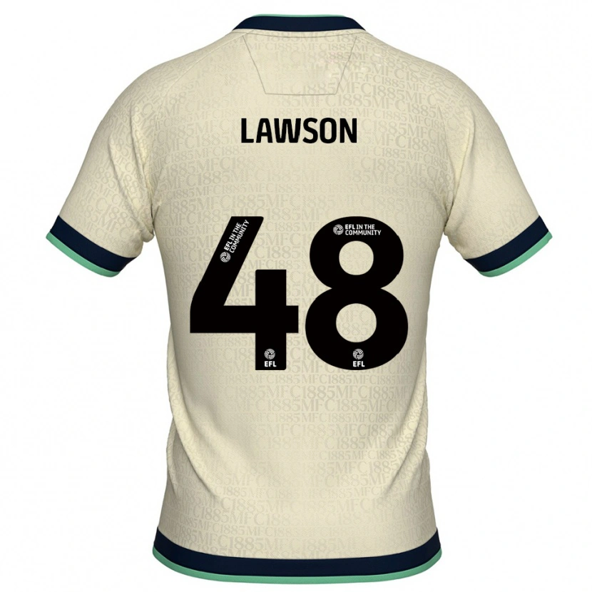 Danxen Hombre Camiseta Sha'mar Lawson #48 Champán Azul Marino 2ª Equipación 2025/26 La Camisa