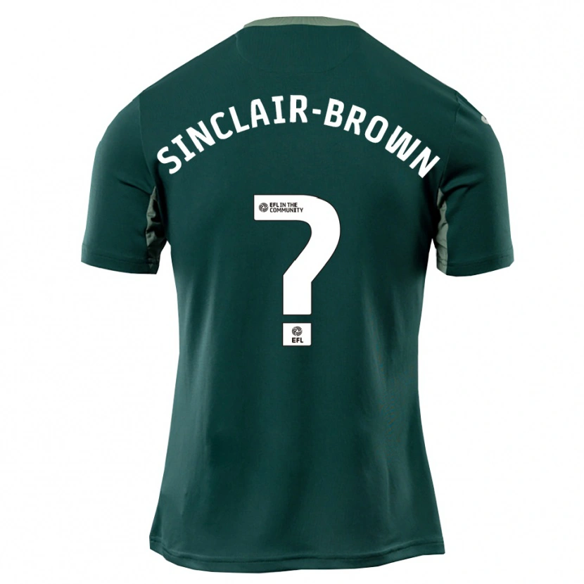 Danxen Hombre Camiseta Jeremiah Sinclair-Brown #0 Verde Blanco Púrpura 2ª Equipación 2025/26 La Camisa