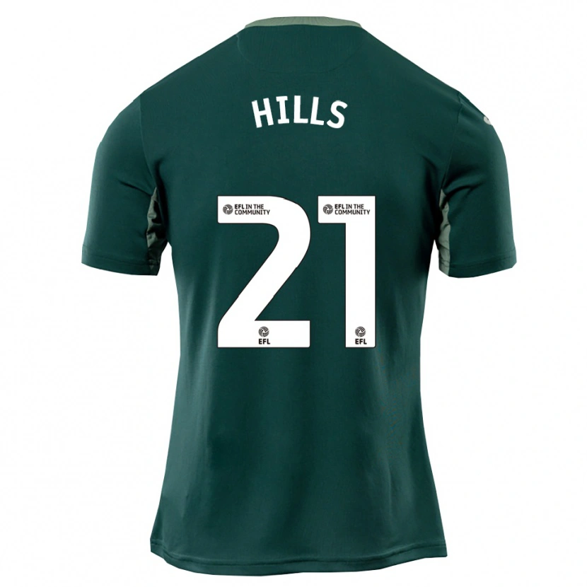 Danxen Hombre Camiseta Brad Hills #21 Verde Blanco Púrpura 2ª Equipación 2025/26 La Camisa