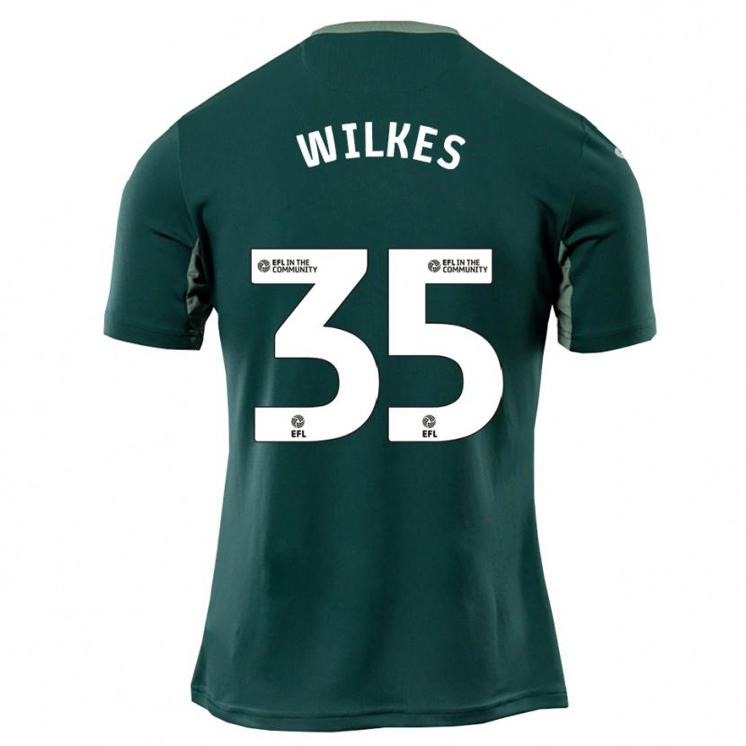 Danxen Hombre Camiseta Reece Wilkes #35 Verde Blanco Púrpura 2ª Equipación 2025/26 La Camisa