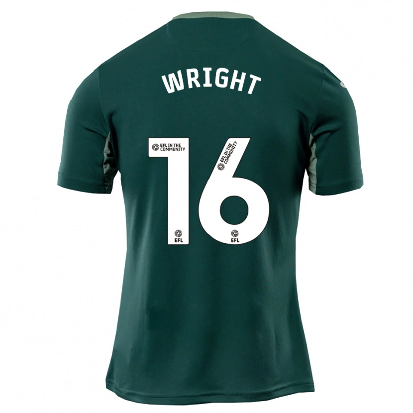 Danxen Hombre Camiseta Jacob Wright #16 Verde Blanco Púrpura 2ª Equipación 2025/26 La Camisa
