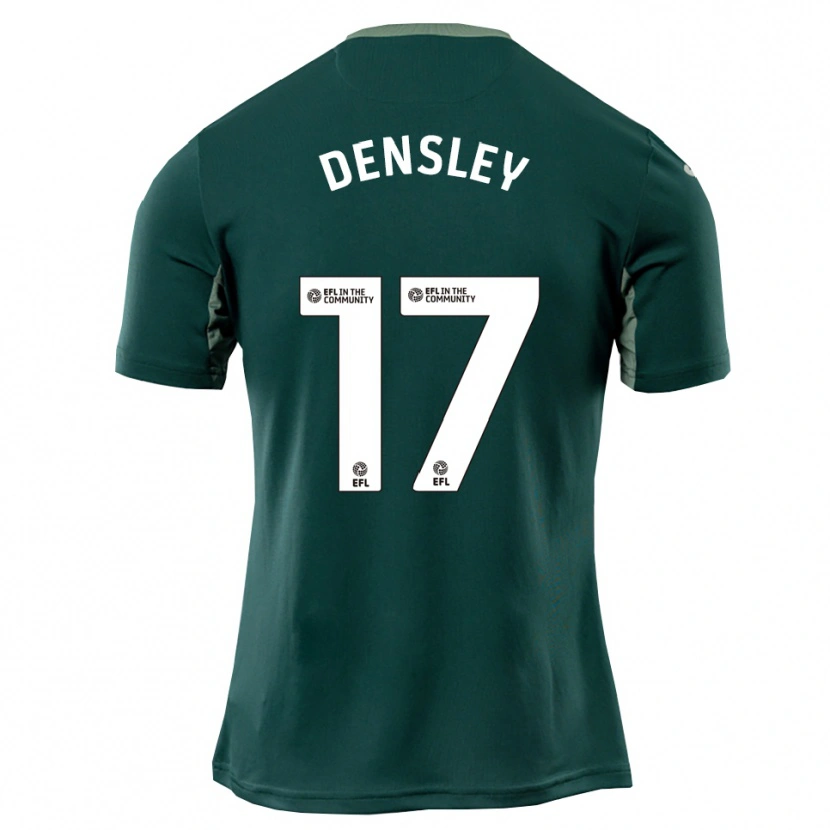 Danxen Hombre Camiseta Lara Densley #17 Verde Blanco Púrpura 2ª Equipación 2025/26 La Camisa