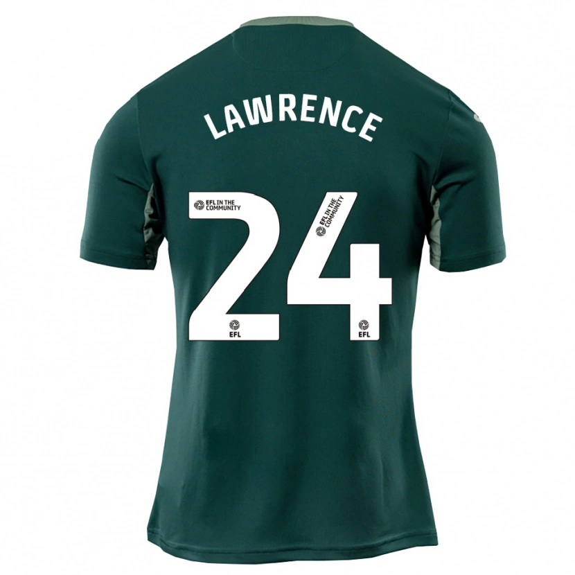 Danxen Hombre Camiseta Rachel Lawrence #24 Verde Blanco Púrpura 2ª Equipación 2025/26 La Camisa