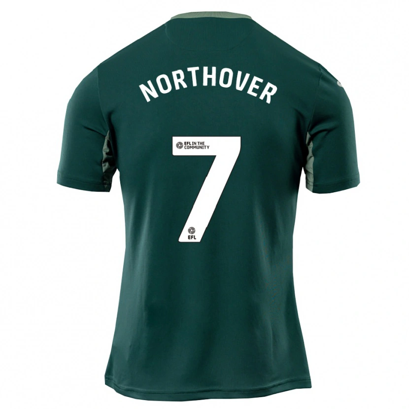 Danxen Hombre Camiseta Foden Northover #7 Verde Blanco Púrpura 2ª Equipación 2025/26 La Camisa