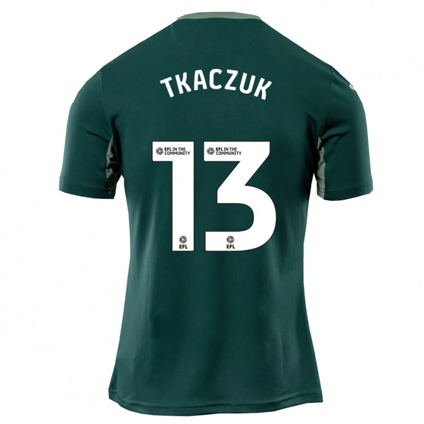 Danxen Hombre Camiseta Nikodem Tkaczuk #13 Verde Blanco Púrpura 2ª Equipación 2025/26 La Camisa