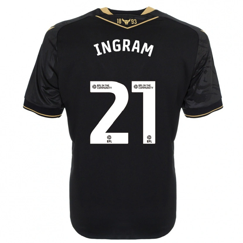 Danxen Hombre Camiseta Matt Ingram #21 Negro Oro 2ª Equipación 2025/26 La Camisa