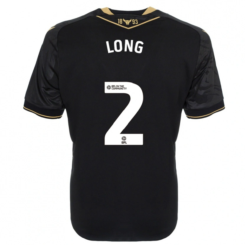 Danxen Hombre Camiseta Sam Long #2 Negro Oro 2ª Equipación 2025/26 La Camisa