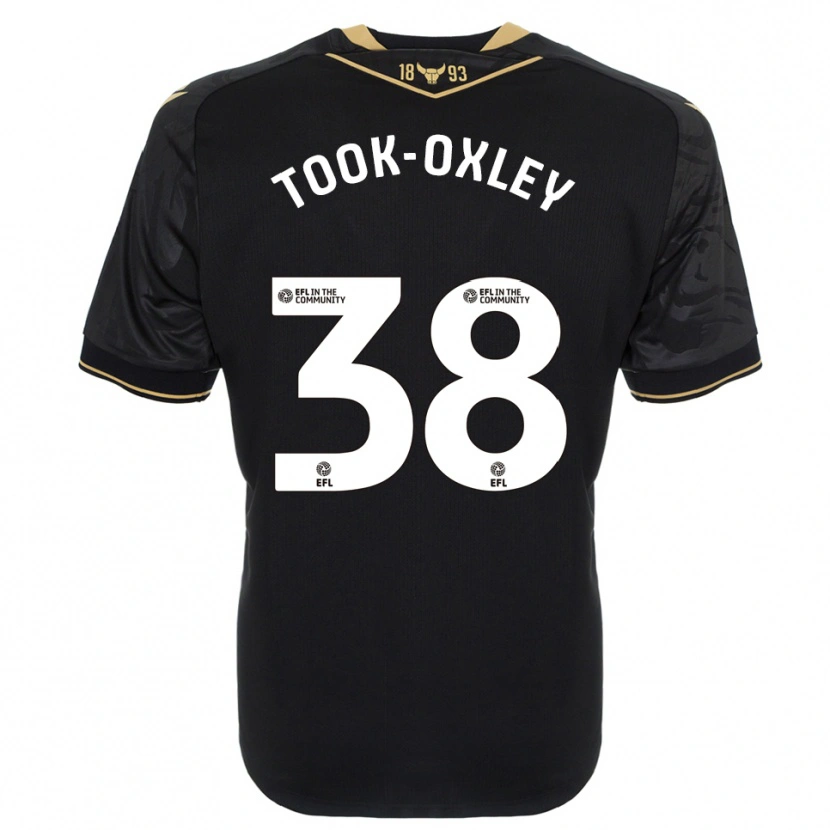 Danxen Hombre Camiseta Zaide Took-Oxley #38 Negro Oro 2ª Equipación 2025/26 La Camisa