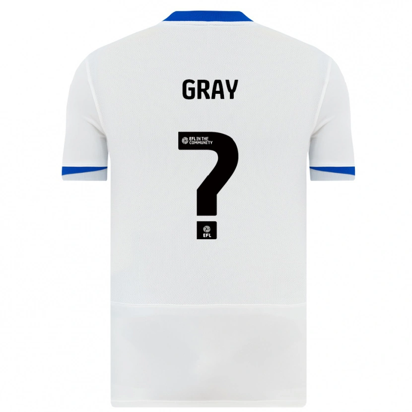 Danxen Hombre Camiseta Jessica Gray #0 Blanco Negro 2ª Equipación 2025/26 La Camisa