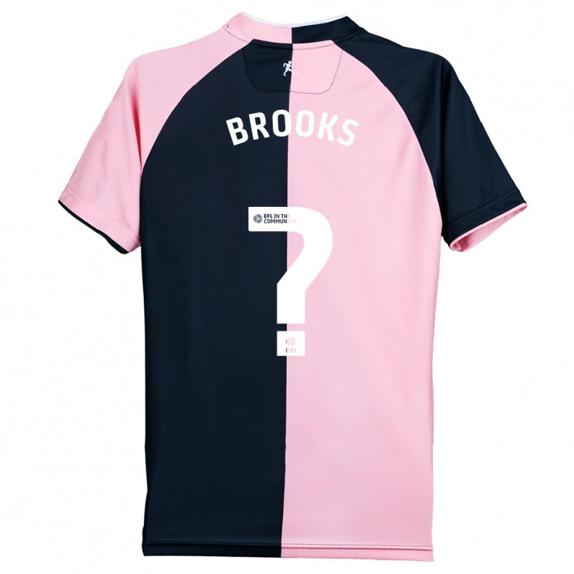 Danxen Hombre Camiseta Billie Brooks #0 Rosa Negro 2ª Equipación 2025/26 La Camisa