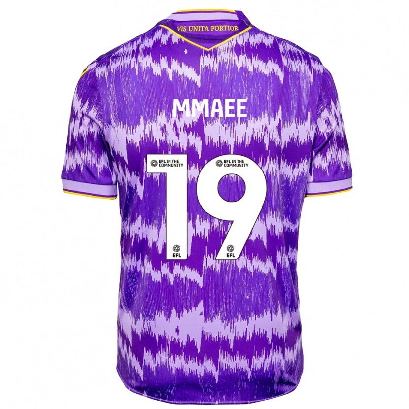 Danxen Hombre Camiseta Ryan Mmaee #19 Púrpura Amarillo 2ª Equipación 2025/26 La Camisa