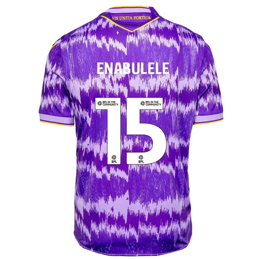 Danxen Hombre Camiseta Oghosaiwi Enabulele #15 Púrpura Amarillo 2ª Equipación 2025/26 La Camisa