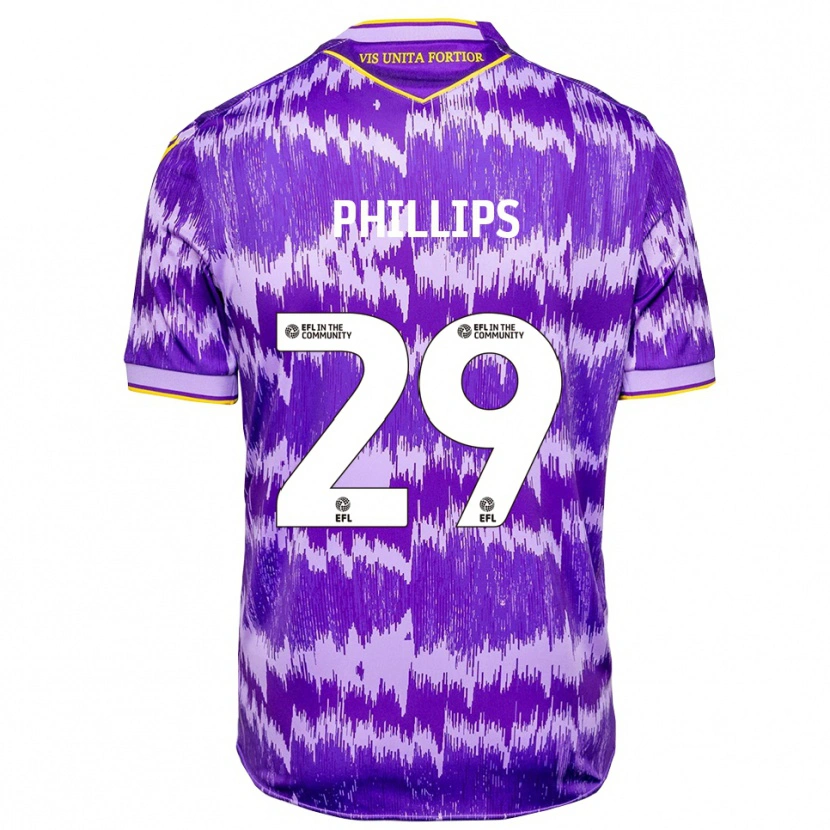 Danxen Hombre Camiseta D'margio Wright-Phillips #29 Púrpura Amarillo 2ª Equipación 2025/26 La Camisa