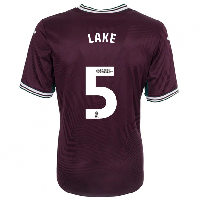 Danxen Hombre Camiseta Ellie Lake #5 Rojo Óxido Blanco 2ª Equipación 2025/26 La Camisa