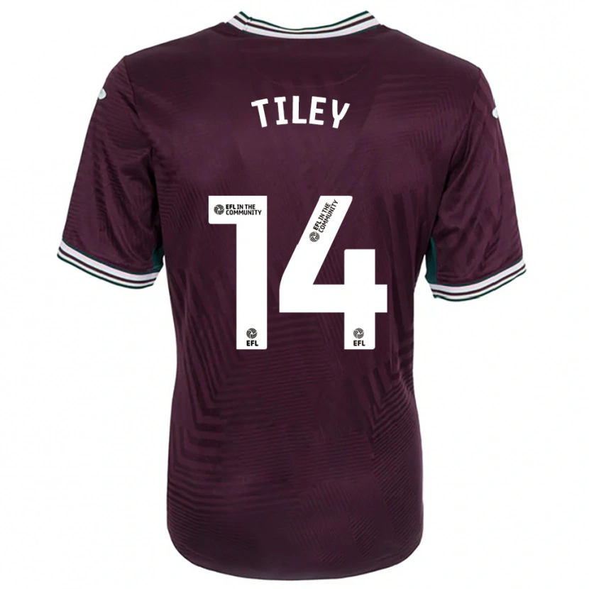 Danxen Hombre Camiseta Chloe Tiley #14 Rojo Óxido Blanco 2ª Equipación 2025/26 La Camisa