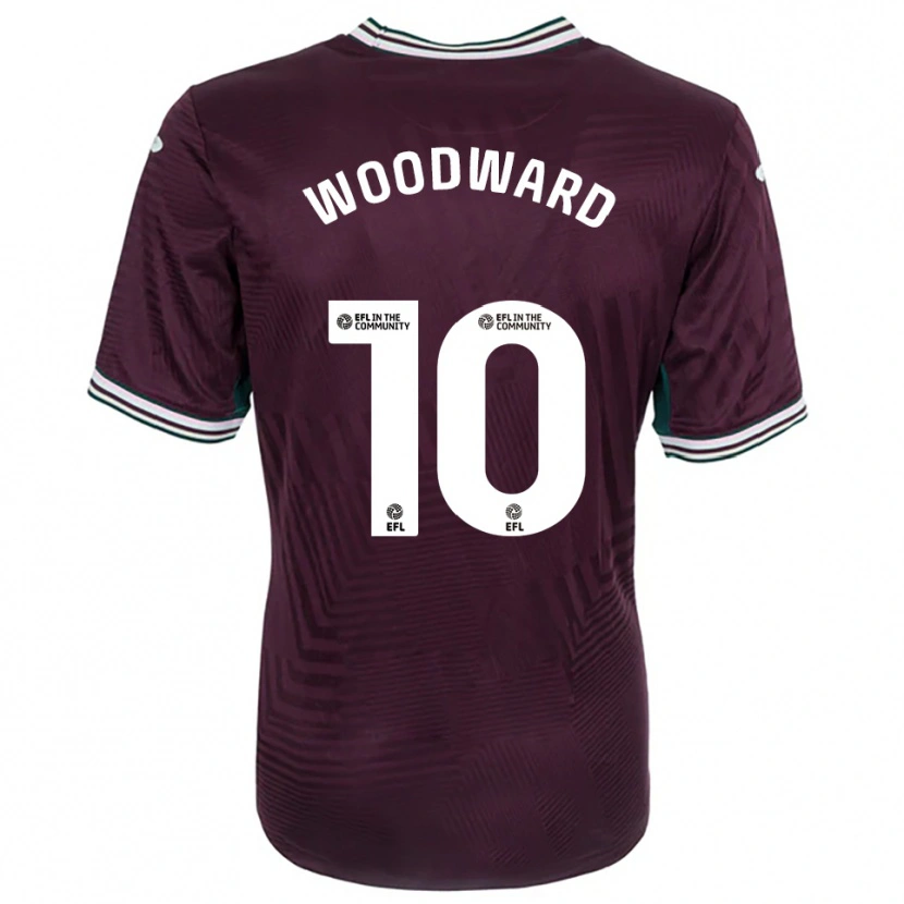 Danxen Hombre Camiseta Thomas Woodward #10 Rojo Óxido Blanco 2ª Equipación 2025/26 La Camisa