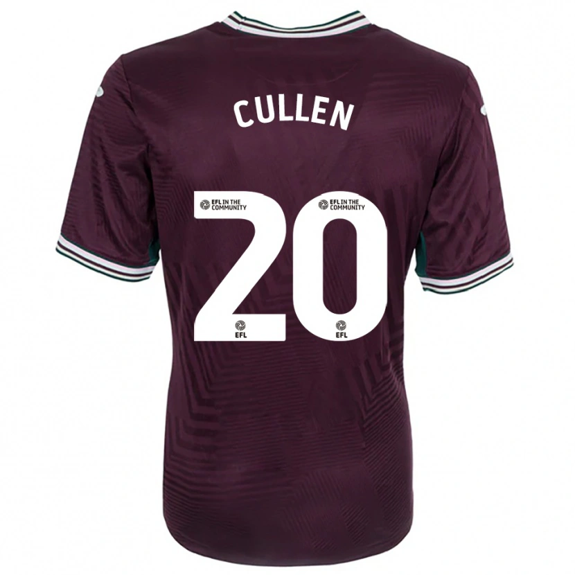 Danxen Hombre Camiseta Liam Cullen #20 Rojo Óxido Blanco 2ª Equipación 2025/26 La Camisa