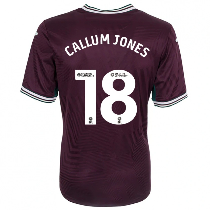 Danxen Hombre Camiseta Callum Jones #18 Rojo Óxido Blanco 2ª Equipación 2025/26 La Camisa