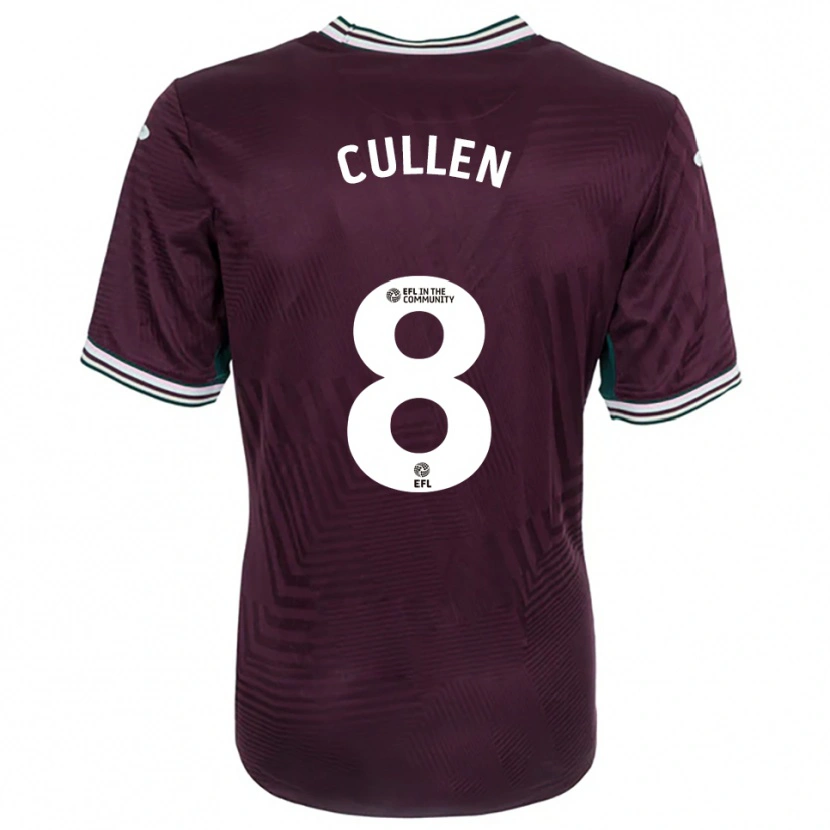 Danxen Hombre Camiseta Rachel Cullen #8 Rojo Óxido Blanco 2ª Equipación 2025/26 La Camisa