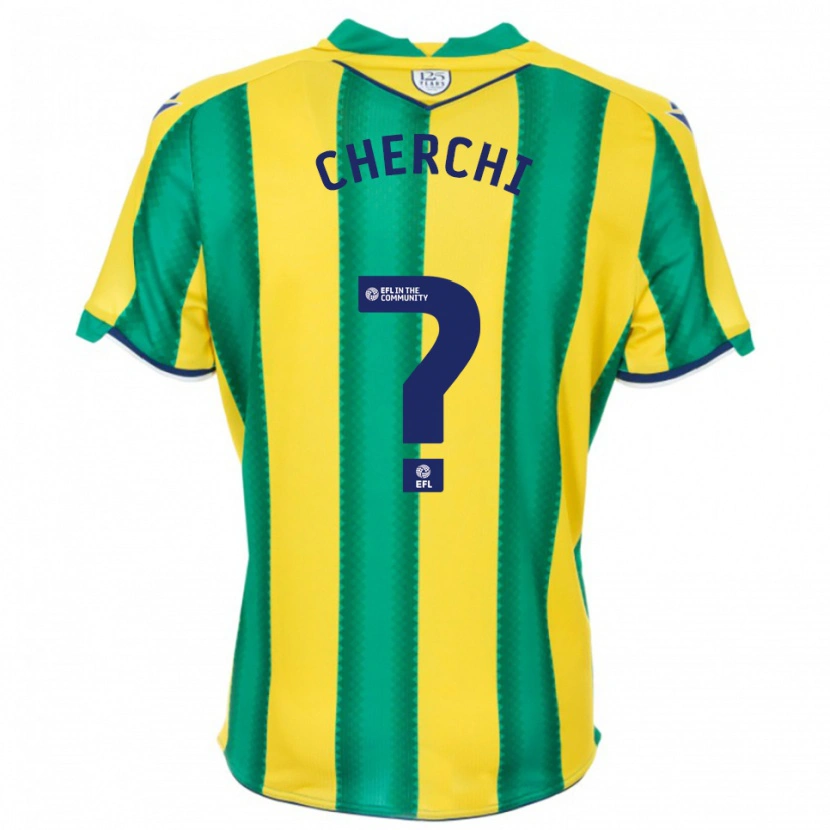 Danxen Hombre Camiseta Fran Cherchi #0 Amarillo Verde 2ª Equipación 2025/26 La Camisa