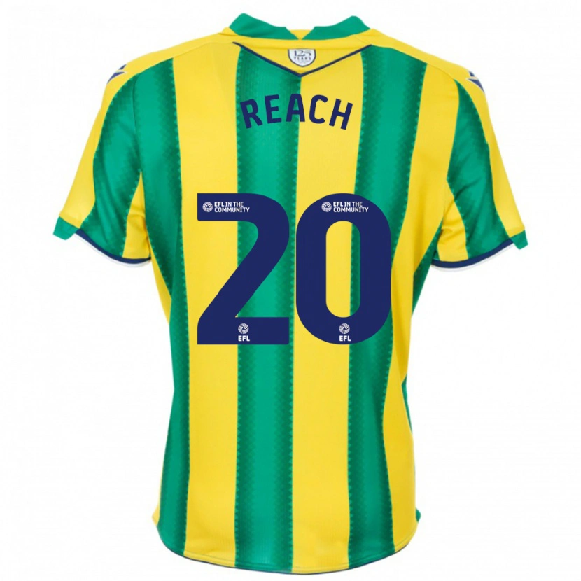 Danxen Hombre Camiseta Adam Reach #20 Amarillo Verde 2ª Equipación 2025/26 La Camisa