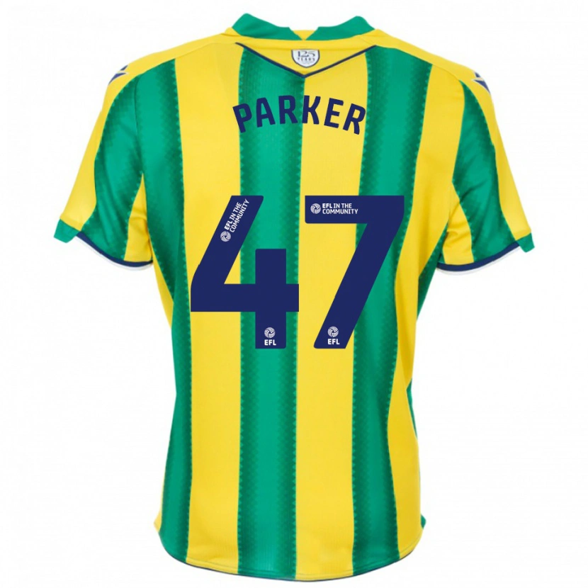 Danxen Hombre Camiseta Michael Parker #47 Amarillo Verde 2ª Equipación 2025/26 La Camisa