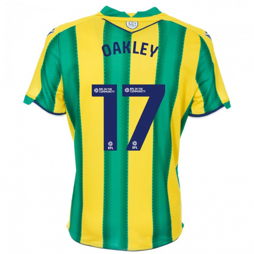 Danxen Hombre Camiseta Rhianne Oakley #17 Amarillo Verde 2ª Equipación 2025/26 La Camisa