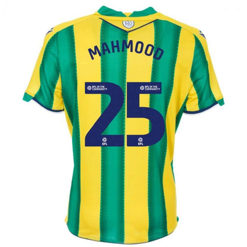 Danxen Hombre Camiseta Mahmood #25 Amarillo Verde 2ª Equipación 2025/26 La Camisa