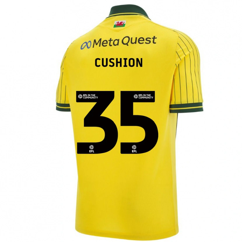 Danxen Hombre Camiseta Owen Cushion #35 Amarillo Verde 2ª Equipación 2025/26 La Camisa