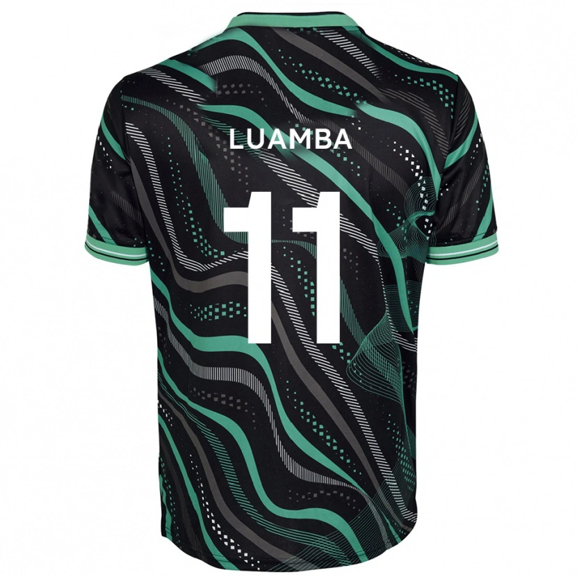 Danxen Hombre Camiseta Junior Luamba #11 Negro Verde 2ª Equipación 2025/26 La Camisa