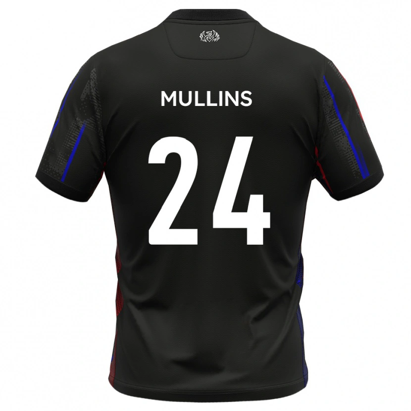 Danxen Hombre Camiseta Maxwell Mullins #24 Negro Rojo 2ª Equipación 2025/26 La Camisa