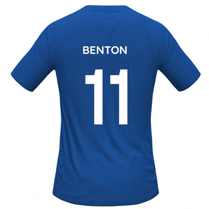 Danxen Hombre Camiseta Jon Benton #11 Azul Celeste 2ª Equipación 2025/26 La Camisa