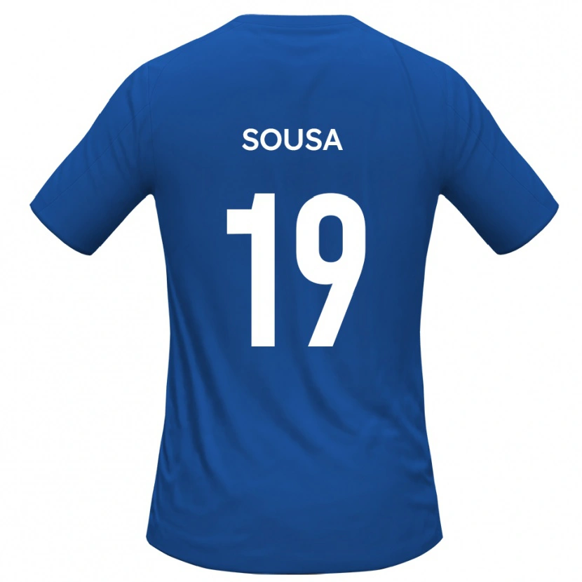 Danxen Hombre Camiseta Érico Sousa #19 Azul Celeste 2ª Equipación 2025/26 La Camisa