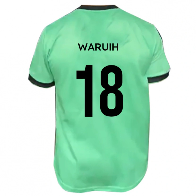 Danxen Hombre Camiseta Angel Waruih #18 Turquesa Negro 2ª Equipación 2025/26 La Camisa