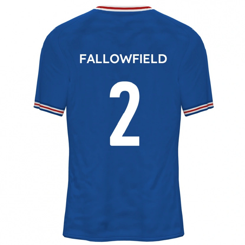Danxen Hombre Camiseta Ryan Fallowfield #2 Azul Dodgers 2ª Equipación 2025/26 La Camisa