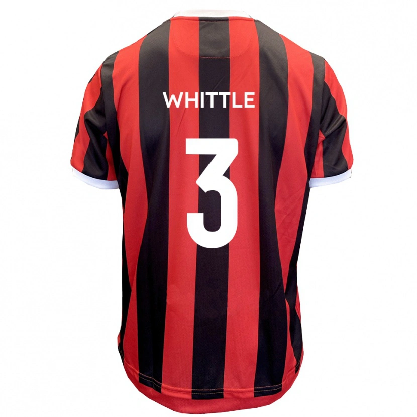 Danxen Hombre Camiseta Alex Whittle #3 Rojo Negro 2ª Equipación 2025/26 La Camisa