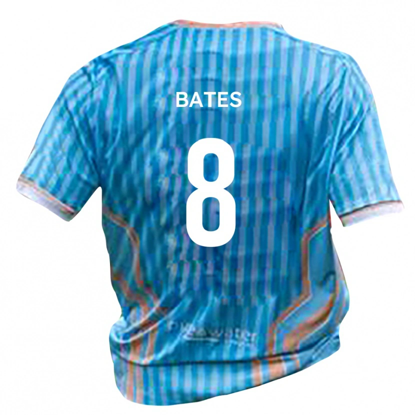 Danxen Hombre Camiseta Alfie Bates #8 Negro Oro 2ª Equipación 2025/26 La Camisa