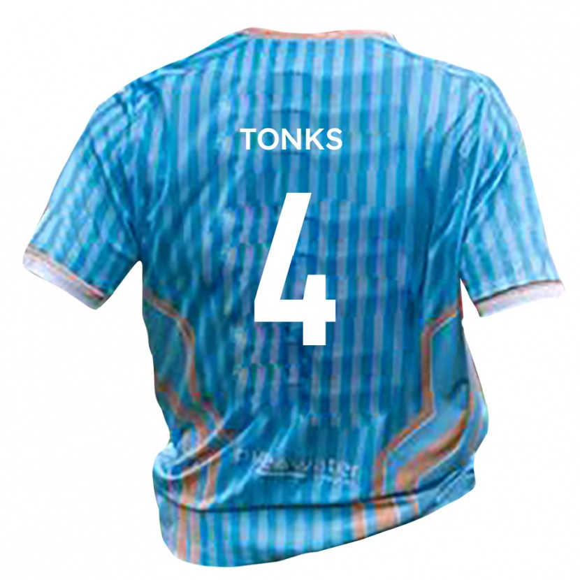 Danxen Hombre Camiseta Tom Tonks #4 Negro Oro 2ª Equipación 2025/26 La Camisa