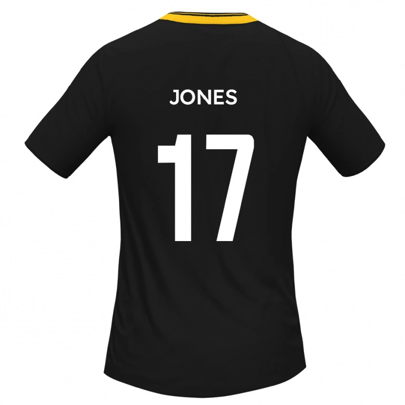 Danxen Hombre Camiseta Aaron Jones #17 Negro Amarillo 2ª Equipación 2025/26 La Camisa