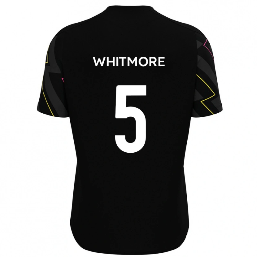 Danxen Hombre Camiseta Alex Whitmore #5 Negro Gris 2ª Equipación 2025/26 La Camisa