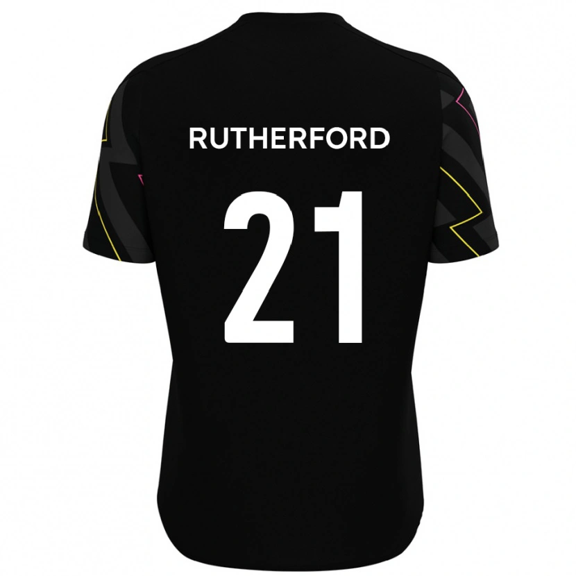 Danxen Hombre Camiseta Oscar Rutherford #21 Negro Gris 2ª Equipación 2025/26 La Camisa
