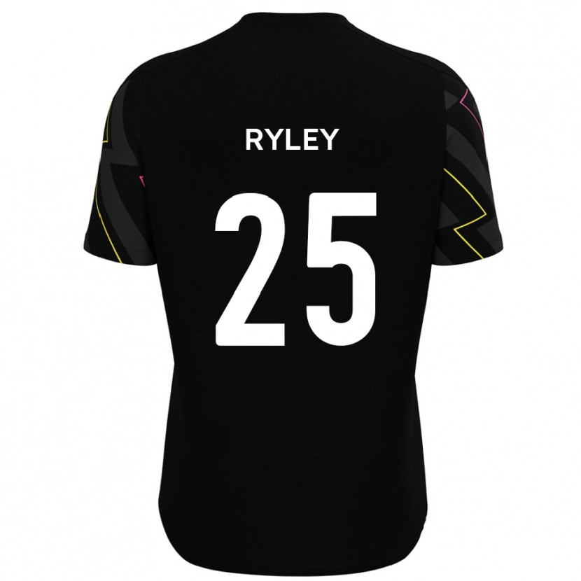Danxen Hombre Camiseta Kian Ryley #25 Negro Gris 2ª Equipación 2025/26 La Camisa