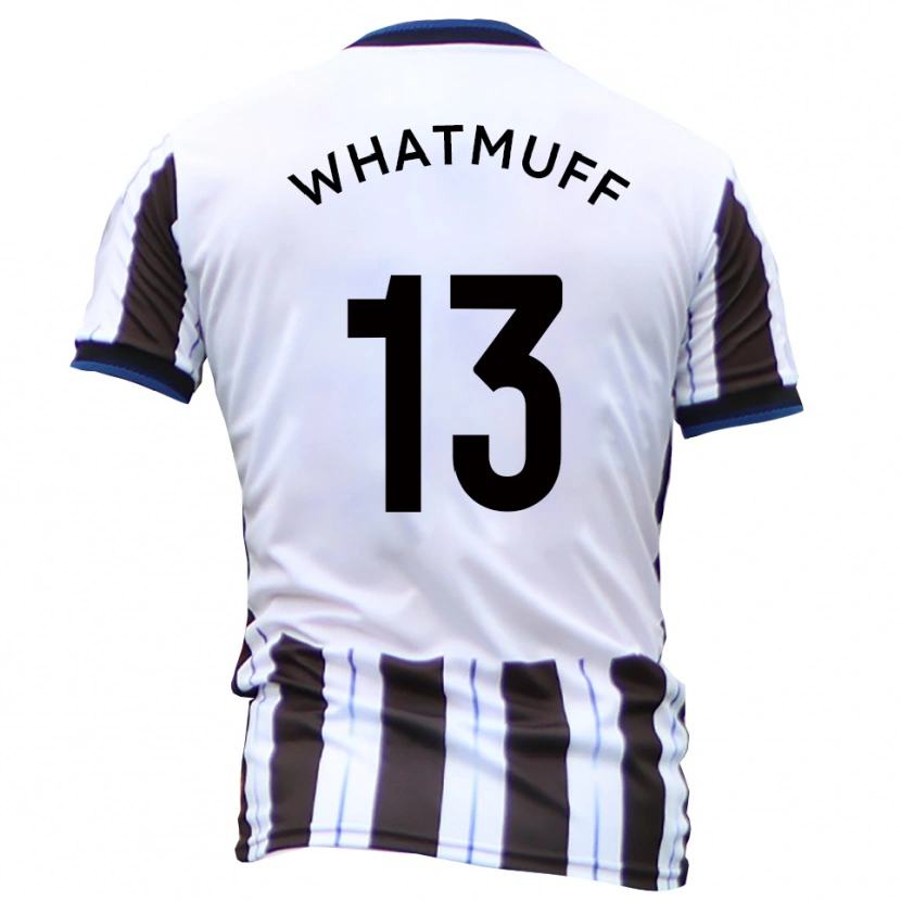 Danxen Hombre Camiseta Oliver Whatmuff #13 Blanco Negro 2ª Equipación 2025/26 La Camisa