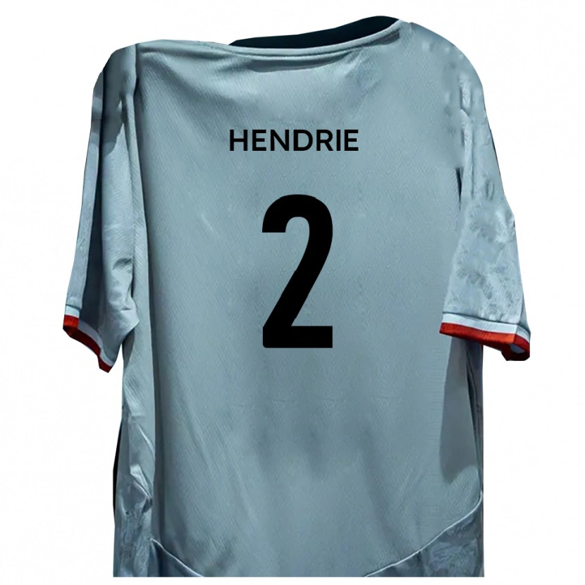 Danxen Hombre Camiseta Luke Hendrie #2 Blanco Negro 2ª Equipación 2025/26 La Camisa