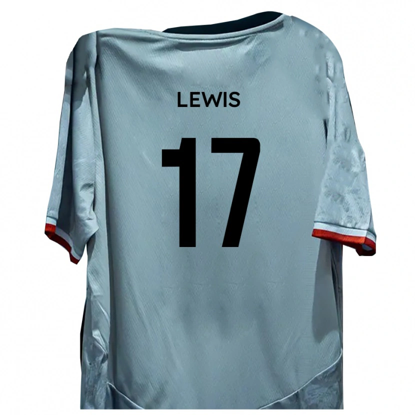 Danxen Hombre Camiseta Paul Lewis #17 Blanco Negro 2ª Equipación 2025/26 La Camisa