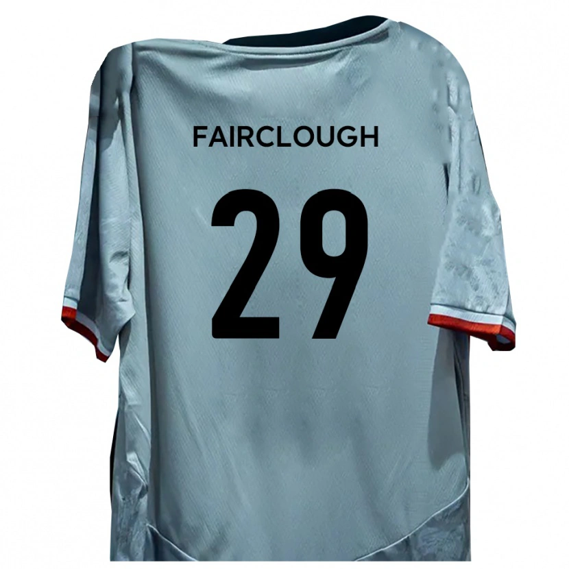 Danxen Hombre Camiseta Adam Fairclough #29 Blanco Negro 2ª Equipación 2025/26 La Camisa
