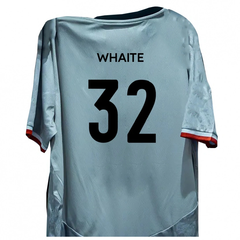 Danxen Hombre Camiseta Billy Whaite #32 Blanco Negro 2ª Equipación 2025/26 La Camisa