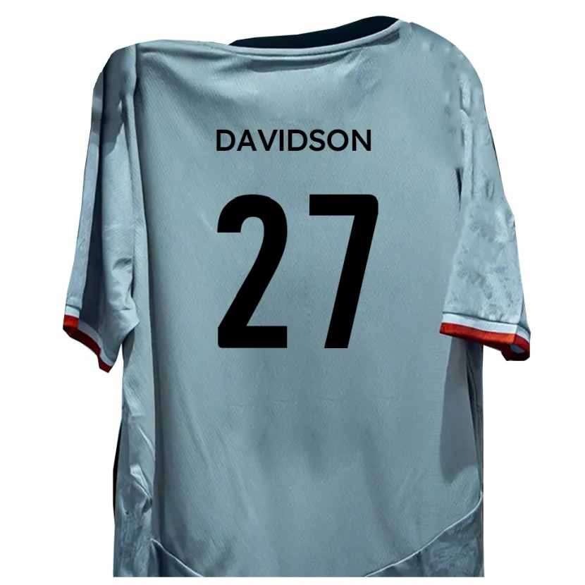 Danxen Hombre Camiseta Mani Davidson #27 Blanco Negro 2ª Equipación 2025/26 La Camisa