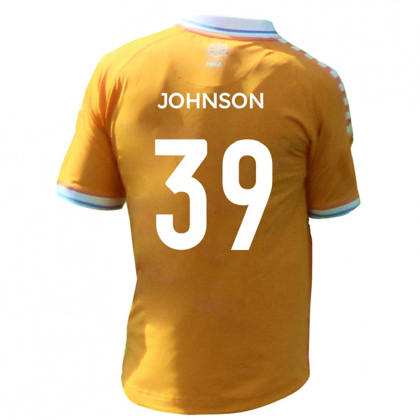 Danxen Hombre Camiseta Danny Johnson #39 Amarillo Azul 2ª Equipación 2025/26 La Camisa